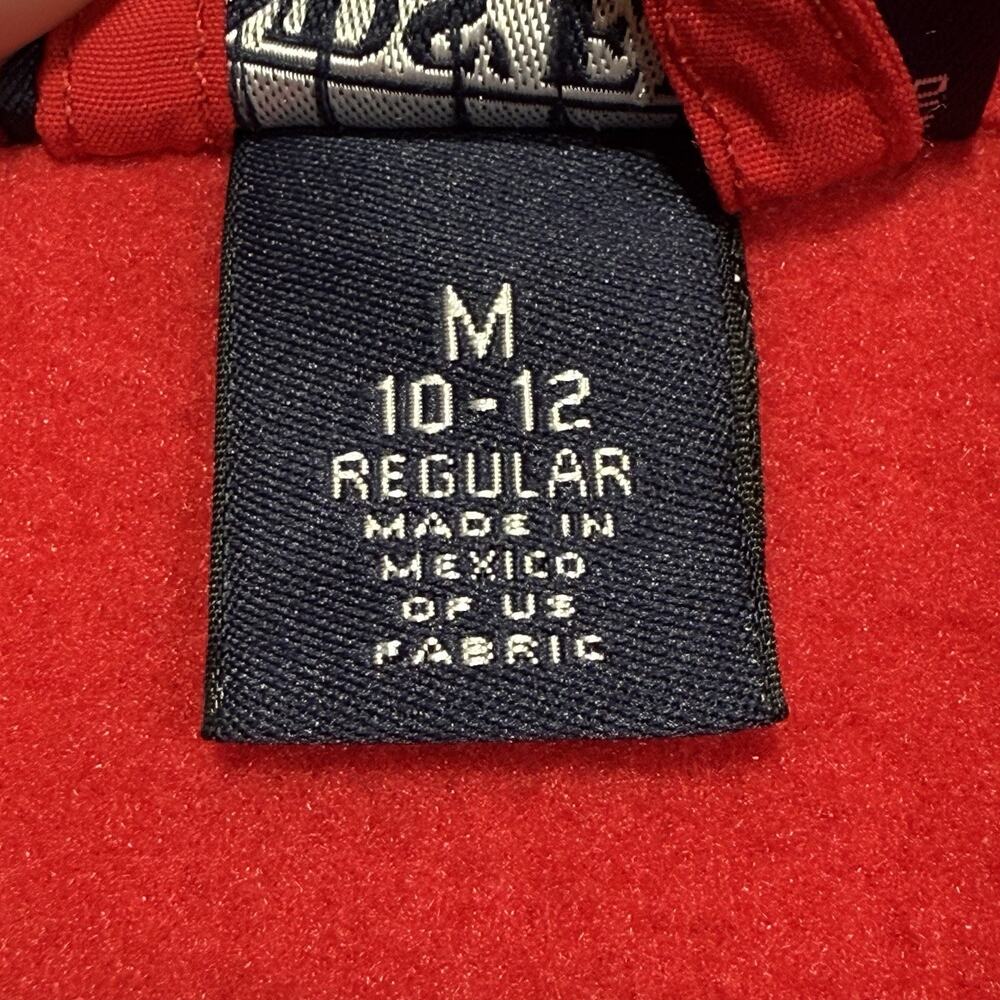 Vintage Lands End Pittsburgh Pirates Adult Medium Full Zip Fleece Jacket MLB Red - Picture 6 of 12